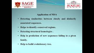 Multiple Sequence Alignment using clustal omega Dr. Anjusha Mune