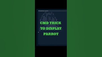 Command prompt trick to display parrot #shorts #tricks #cmd