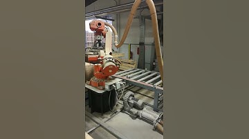 Robot parquet and pallet handling  - calibration line