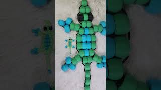 Experimenting with giant 3D printed pony beads for kandi. 🦎 💚 #kandi #lizard #3dprinting #craft