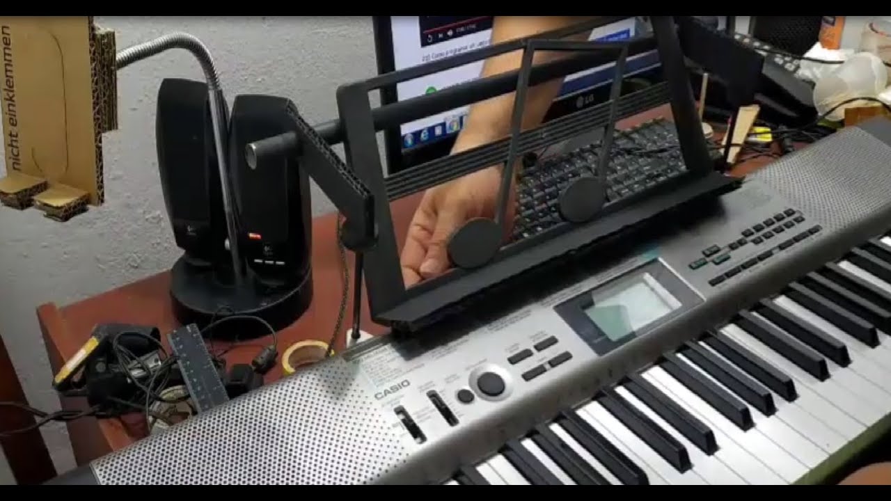 Lujoso Inactivo cinta 75 Soporte para Partituras (atril) piano electrico - YouTube