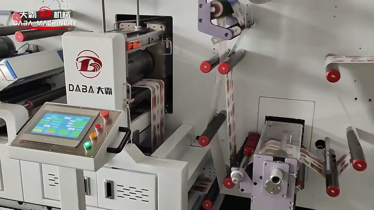 Paper Label Printing Finishing Machine Roll to Roll Label Die Cutter Label Slitting Machine Rewinder