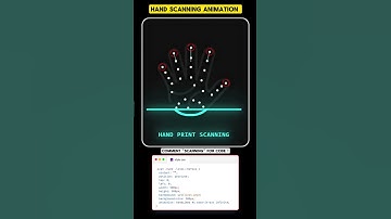 HAND SCANING ANIMATION using html css Javascript