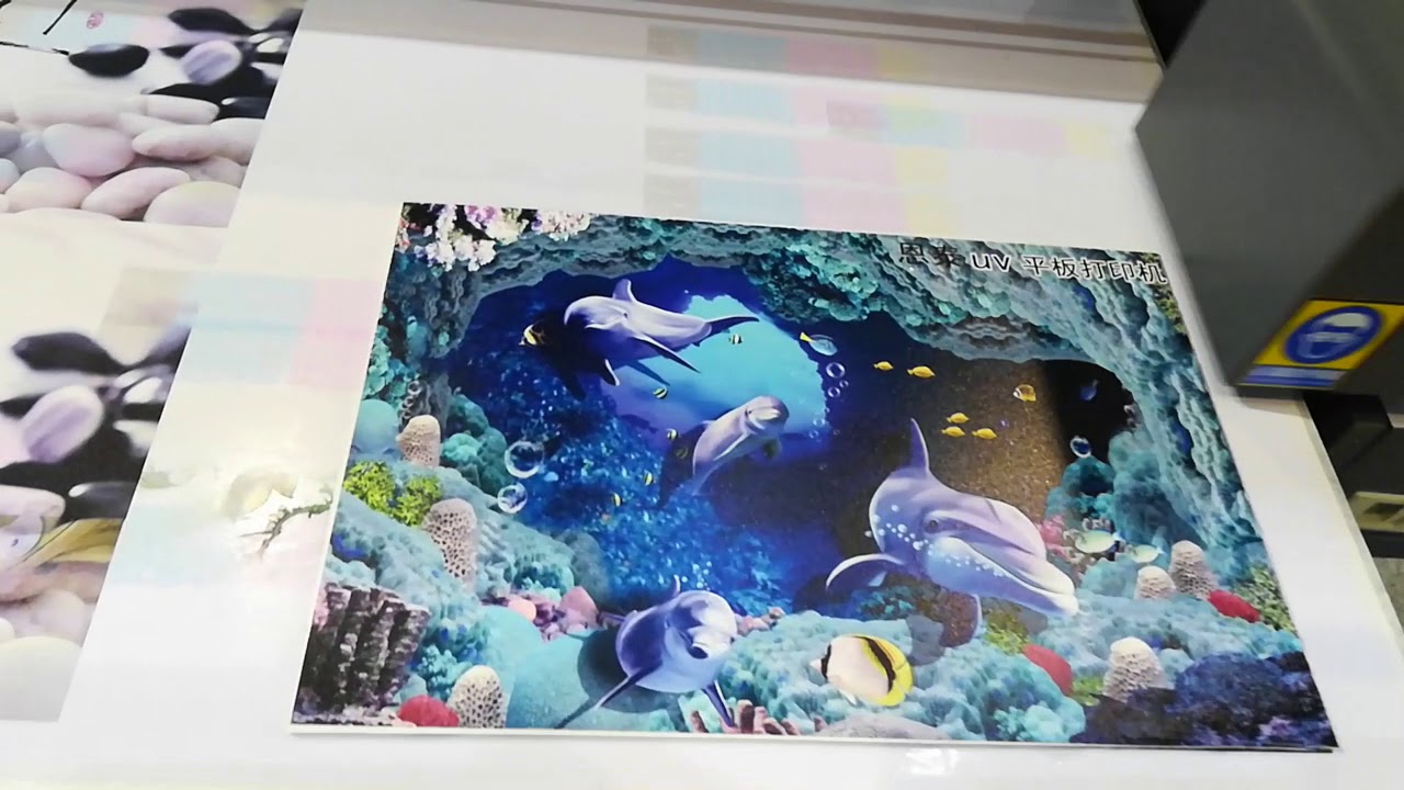 Ntek YC6090 UV Flatbed Printer with Epson XP600 Heads - YouTube