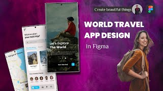 Figma Travel App | (Mapsicle Plugin) 2021