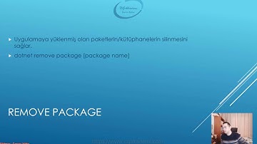 20) Dotnet CLI - Proje Modifikasyon Komutları - remove package Komutu