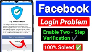 Facebook Keep Your Account Safe Problem Solve 2024 | Enable two-step verification How unlock Account