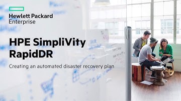 HPE SimpliVity RapidDR Recovery Plan Demo