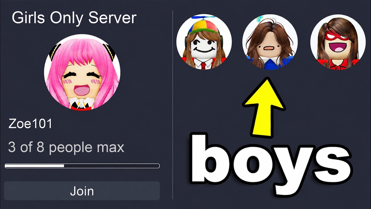 I Snuck BOYS Into GIRLS ONLY Roblox Server!!