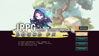 JRPG UI Sound Effects [No AI] - 300+ Chibi, Classic, Fantasy & Stylish SFX Anime, RPG Maker, Unity