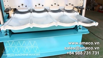 Classic Tile Roofing Roll Forming Machine Máy Cán Tôn Sóng Ngói