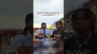 Christian Streamer confronts Caleb Gordon for saying Kanye West was never a Christian😳#fyp #shorts