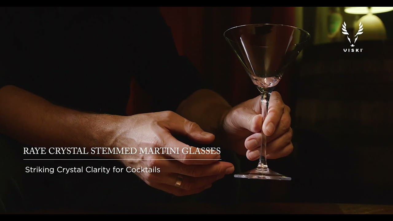 Stemmed Crystal Martini Glasses by Viski®