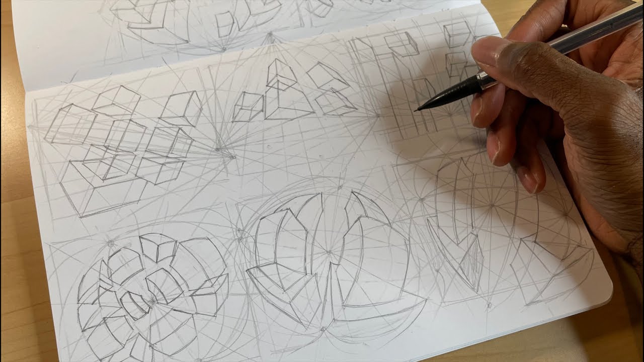 Sketchbook Drawing Live: Perspective Practice - YouTube
