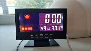 Часы-метеостанция с Алиэкспресс  с цифровым дисплеем  модель ADC-0121