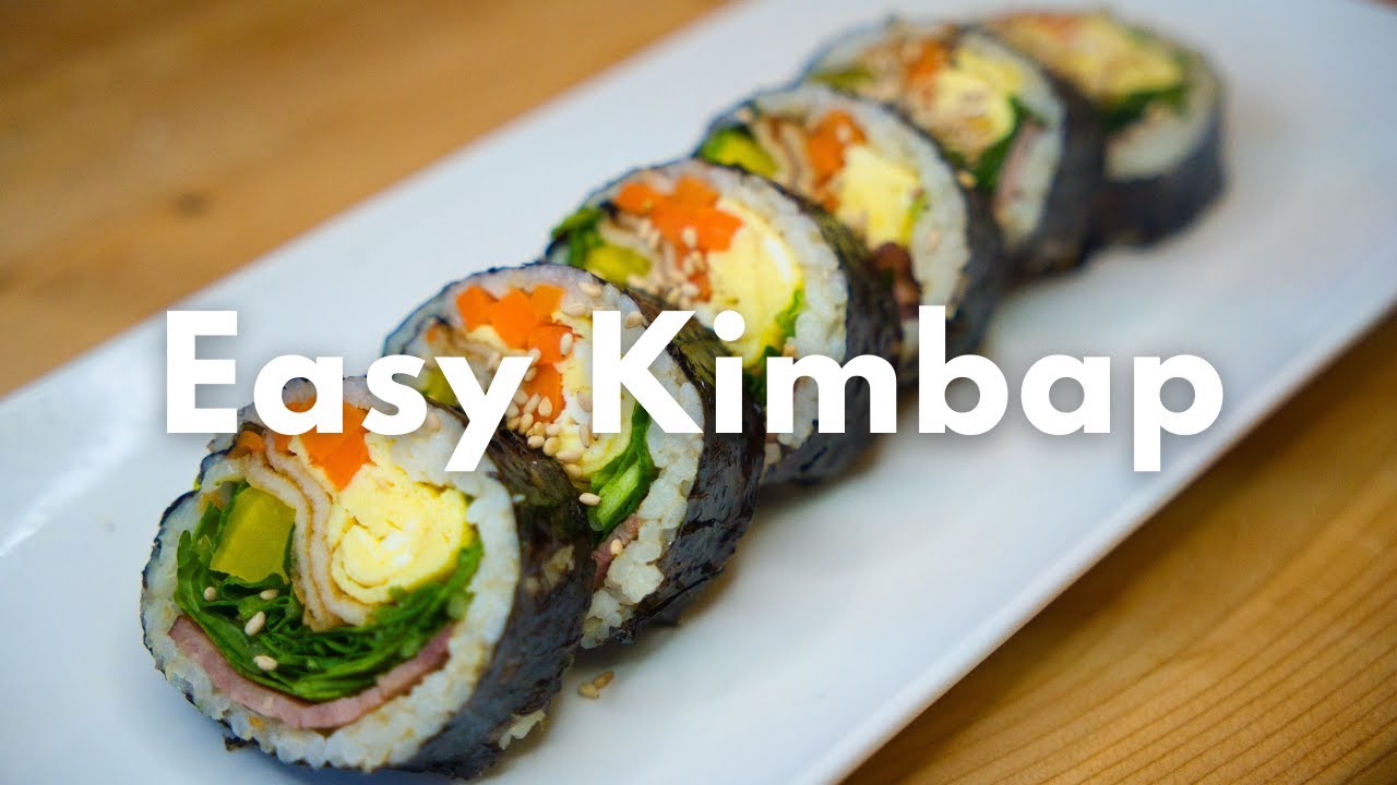 Kimbap - Korean Seaweed Rice Rolls - Tiffy Cooks