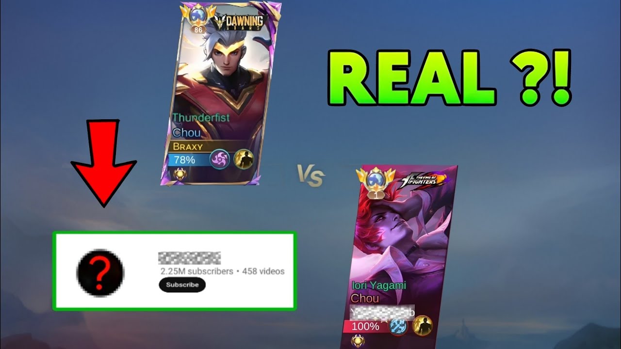 BRAXY VS YOUTUBER CHOU (he destroy me) WHO WIN? - MLBB