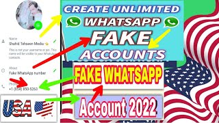 unlimited usa🇺🇸 fake numbers for whatsapp account/free us number/how to get free whatsapp number