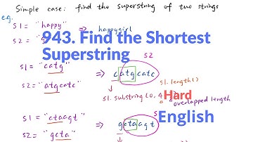 [Deprecated, Check New Videos Below] LeetCode 943  Find the Shortest Superstring