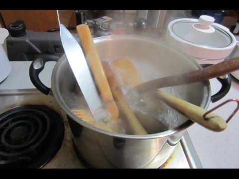 Wie man Sanitize Holzgeschirr