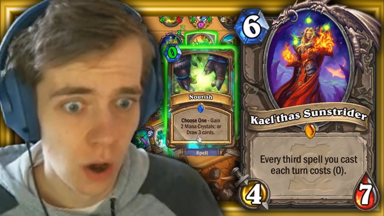 Kael'thas Sunstrider Is SO OVERPOWERED! 0 MANA: Gain 2 Mana Crystals AND Draw 3 Cards!! - YouTube