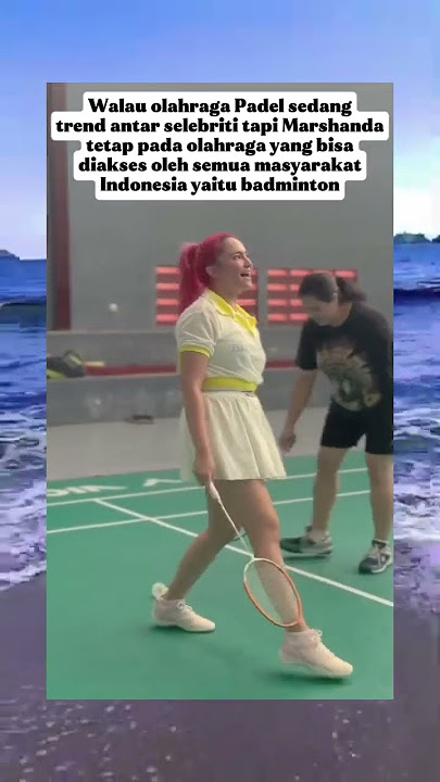 Mantap Marshanda yang masih menyukai olahraga rakyat #artis #marshanda