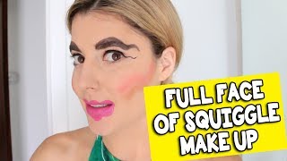 FULL FACE OF SQUIGGLE MAKE UP // Grace Helbig