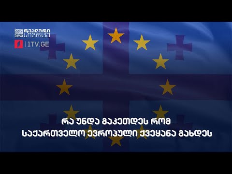 რეალური სივრცე - რა უნდა გაკეთდეს, რომ საქართველო ევროპული ქვეყანა გახდეს #LIVE