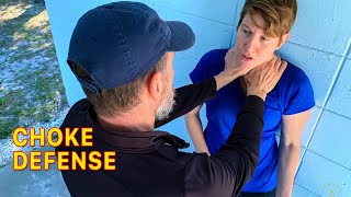 Wing Chun Silat Choke Escape Against Wall | Core JKD Technique