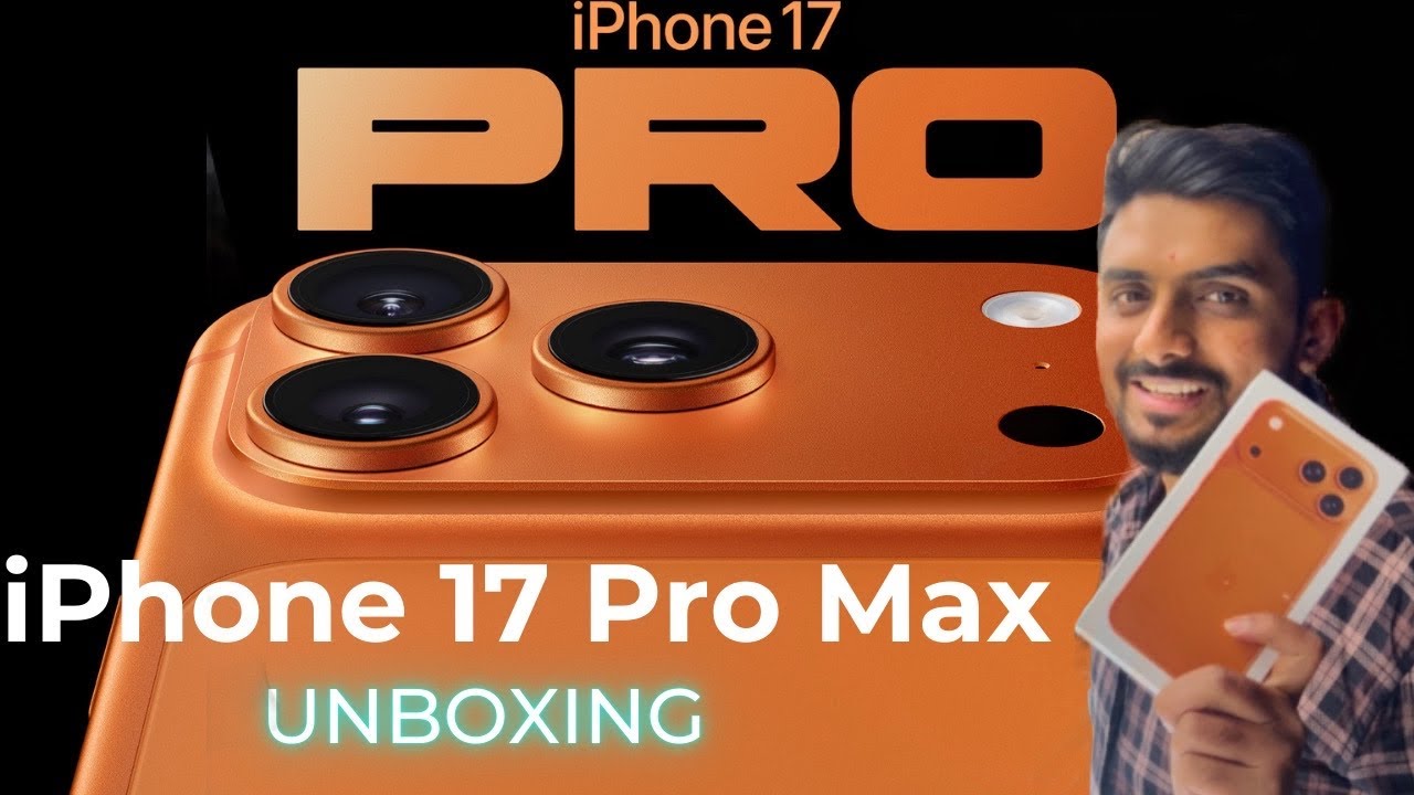 Finally iphone 17 Pro Max Thagonde Prendsss🧡 | Unboxing | 