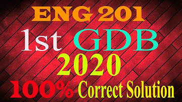 ENG 201 GDB Fall 2020 |VU Assignments-Quizzes & GDBs|