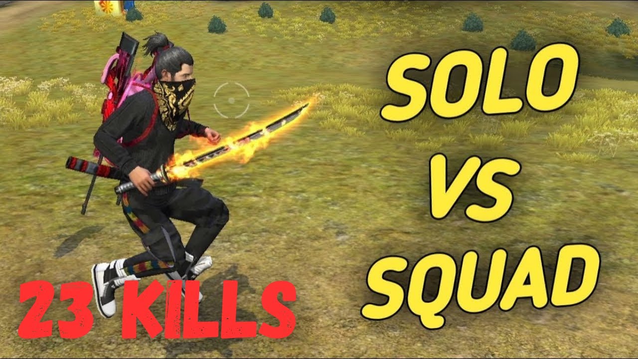 BR Ranked gameplay Free Fire in Hindi | Solo vs Squad 23 kills - YouTube