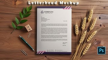 Professional Letterhead Mockup in Photoshop Tutorial | Letterhead Mockup Photoshop | Quickfixup