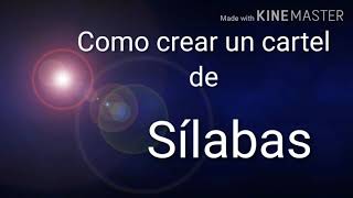 Cartel de sílabas para iniciar la lectura !!!