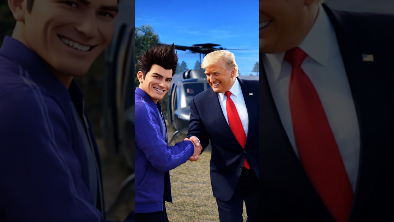 Donald Trump Aaye Mujhse Milne? 😱 AI Funny Fight Video #trending #viral #short