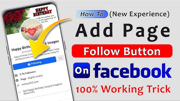 Follow Button on Facebook Page Problem | How to Add Follow Button on Facebook Page New Experience