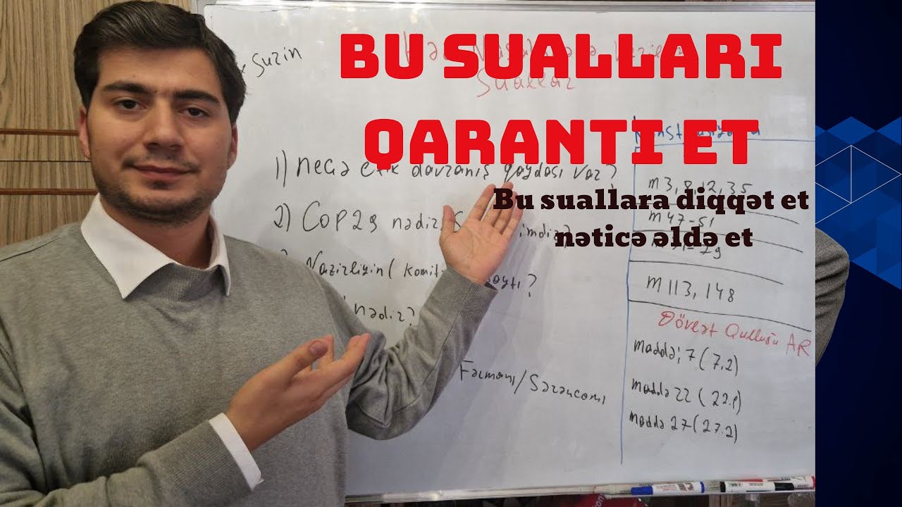 Hər müsahibədə verilən qaranti suallar