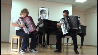 Лена Кузнецова и Иван Горенко (accordéon) аккордеон