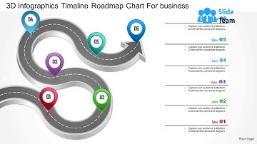 1214 3d Infographics Timeline Roadmap Chart For Business Powerpoint Template