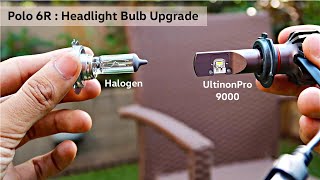 Polo 6R  Dual Barrel Headlight H7 Bulb Replacement with Philips Ultinon Pro 9000 LED