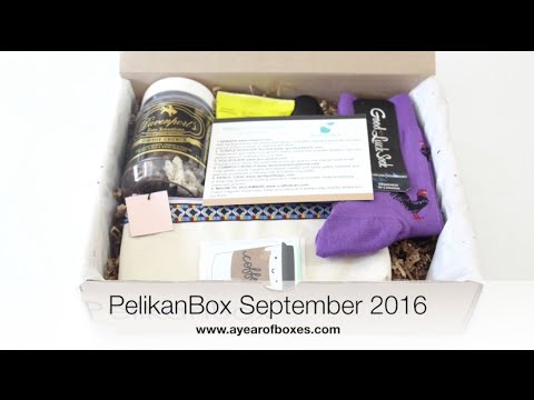 PelikanBox Subscription Box Unboxing September 2016