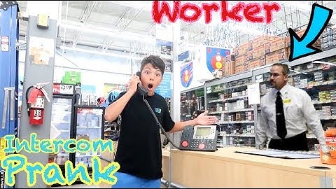 INTERCOM PRANK AT WALMART *TRYING TO GET KICKED OUT*