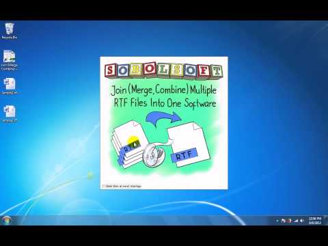 How To Use Join (Merge, Combine) Multiple RTF Files Into One Software