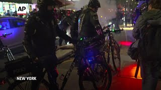 More arrests made after fires set in NYC protest