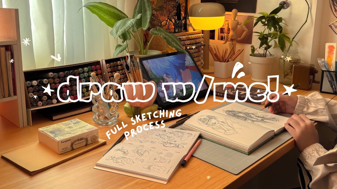 how I sketch from start to finish 🌱