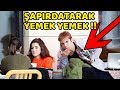 ŞAPIRDATARAK YEMEK YEME ŞAKASI !! (TROLLEDİK)