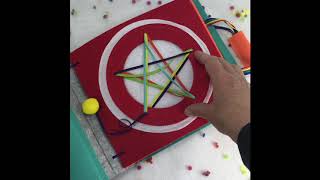 Pom Pom Puzzler Quiet Book Activity Page by TinyFeats