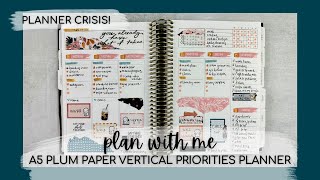 PLAN WITH ME | FUNctional planning in my undated A5 plum paper vertical priorities | week of 3•20-26