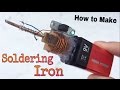 How to Make a mini Powered Soldering Iron using Battery - Simple Tool
