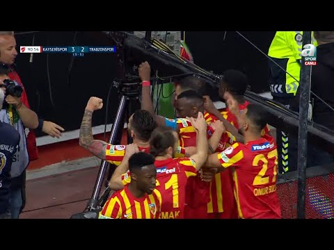 Kayserispor'un 3. Golü Mame Thiam (Kayserispor 3-2 Trabzonspor) ZTK Yarı Final  2. Maçı